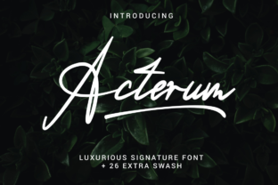 Acterum: A Premium Script Handwritten Typeface for Editorial Design