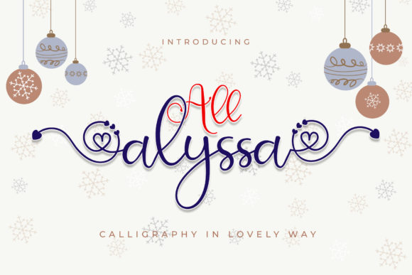 All Alyssa: A Modern Script Font for Digital Design