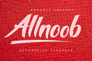 Allnoob: An Elegant Script Handwritten Font for Web Design