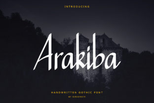 Arakiba: A Playfully Modern Script Font for Editorial Design