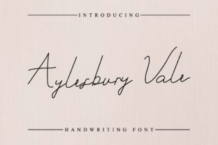 Aylesbury Vale: A Thin Script Font for Makers