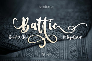 Battic: A Script Handwritten Font for Elegant Branding
