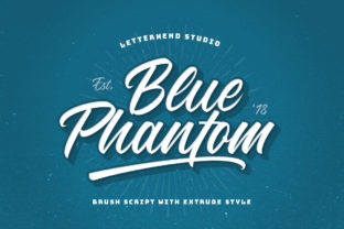 Blue Phantom Font: Elevate Your Brand with Script Handwritten Style