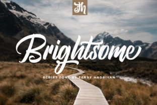 Brightsome: A Modern Script Font for Editorial Design