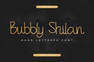 Bubbly Shilan: A Playful Script Handwritten Font for Makers