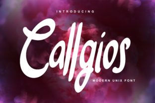 Callgios: A Modern Script Font for Makers