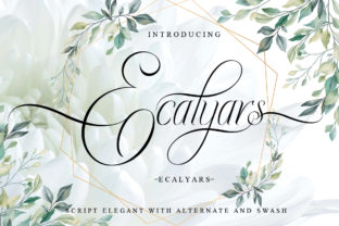 Ecalyars: Elegant Script Handwritten Fonts for Web Design