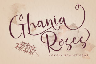 Ghania Roses: A Soft Script Font for Web Design