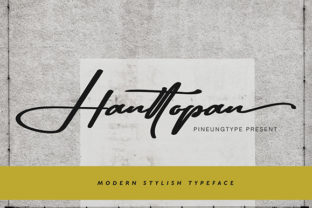 Hanttopan: A Modern Script Font for Branding