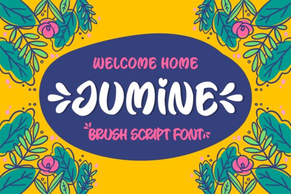 Jumine: A Modern Script Typeface for Editorial Design
