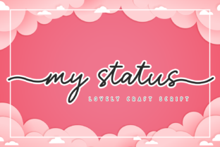 My Status: A Premium Script Font for Elegant Craft Branding