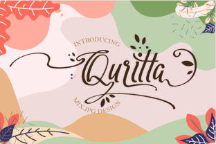 Quritta: A Sweet Calligraphy Font for Makers