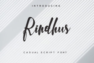 Rindhus: A Casual Script Font for Editorial Design
