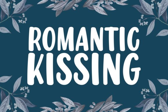 Romantic Kissing Font for Editorial Design