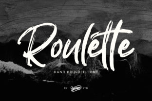 Roulette Font: A Rough Brush Script for Modern Design