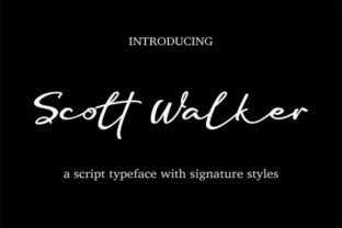 Scott Walker Font for Elegant Craft Designs