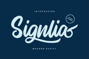 Signlia: A Modern Script Typeface for Branding