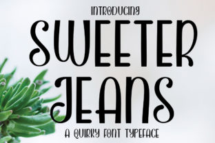 Sweeter Jeans: A Script Typeface for Modern Editorial Design