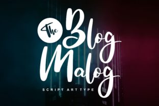 The Blog Malog: A Bold Script Font for Branding