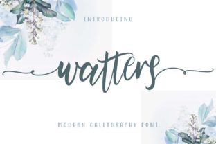 Watters Typeface for Editorial Design