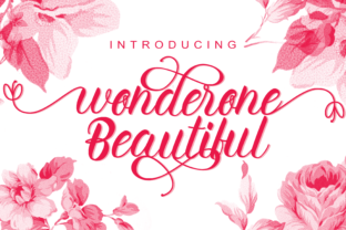 Wonderone Beautiful: A Soft Script Typeface for Editorial Design